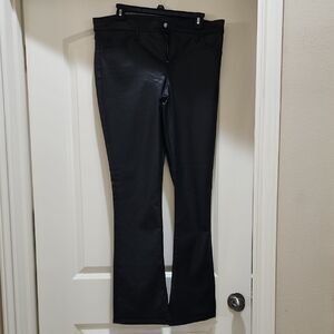 Express Black Boot Cut Coated Pants